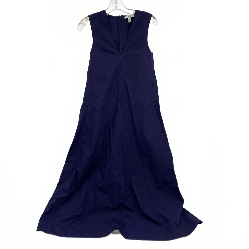 COS Blue Maxi Dress 100% Cotton | Women’s Size 4